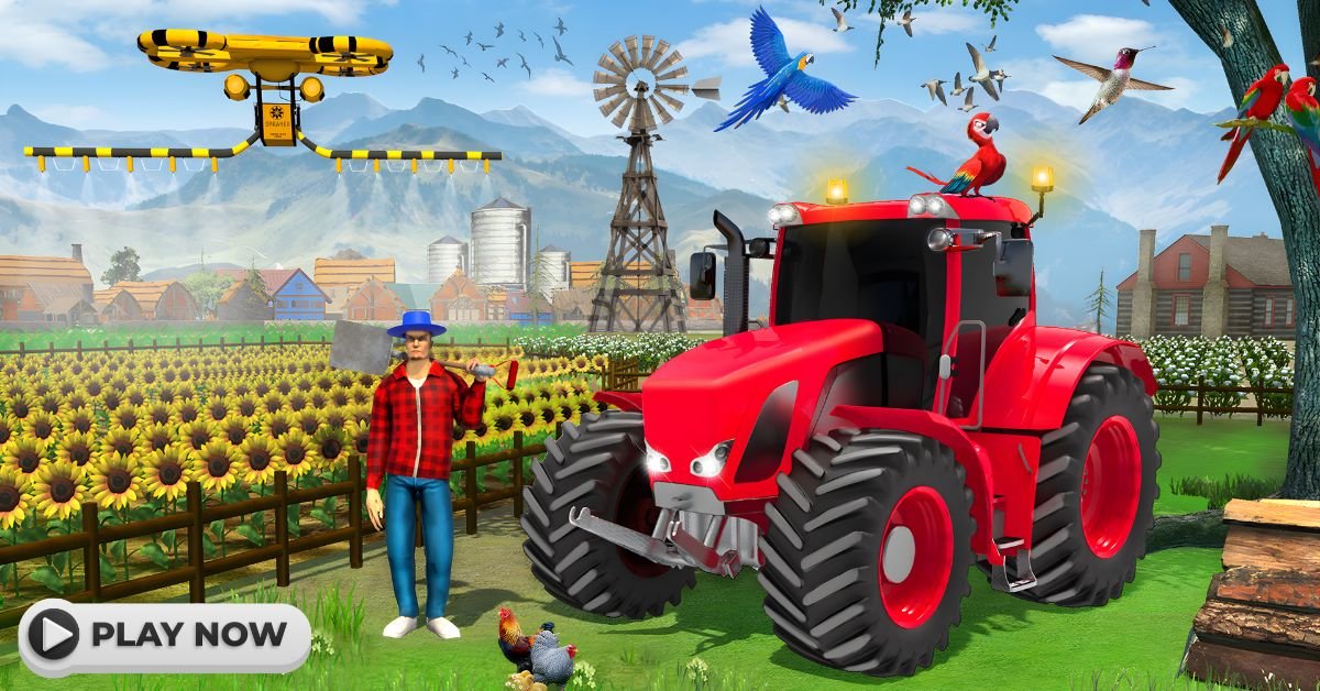 Farming Tractor Game Simulator